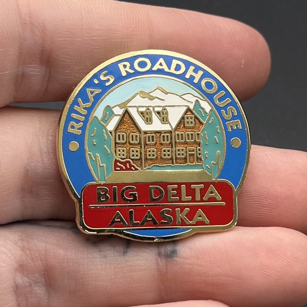 Rika’s Roadhouse Big Delta Alaska Lapel Hat Pin